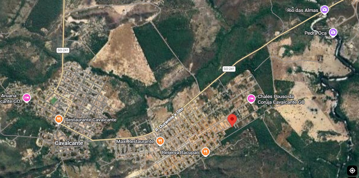 ÁREA 1.961 m2 CAVALCANTE GOIÁS - PRÓXIMA CIDADE - ÓTIMA LOCALIZAÇÃO